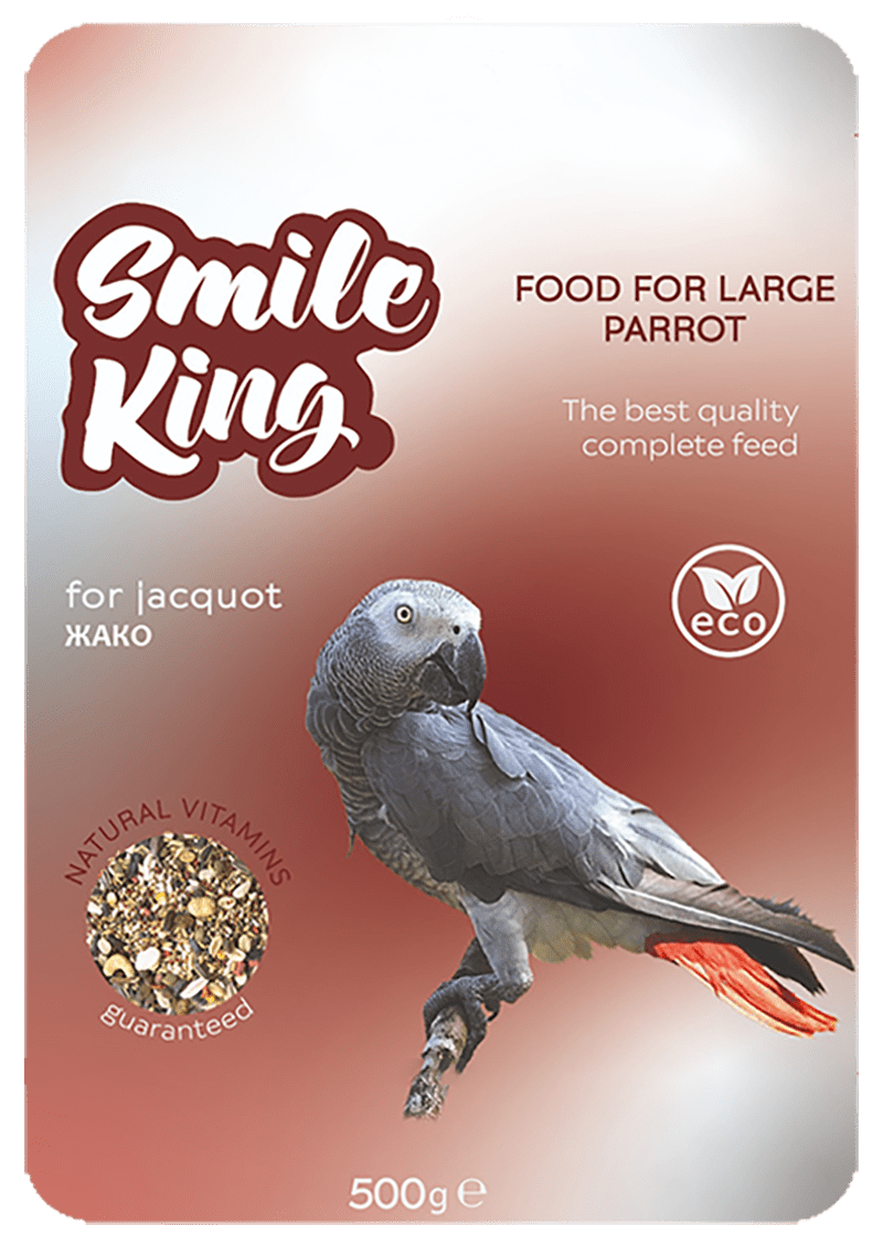  Корм Smile King для крупных попугаев Жако