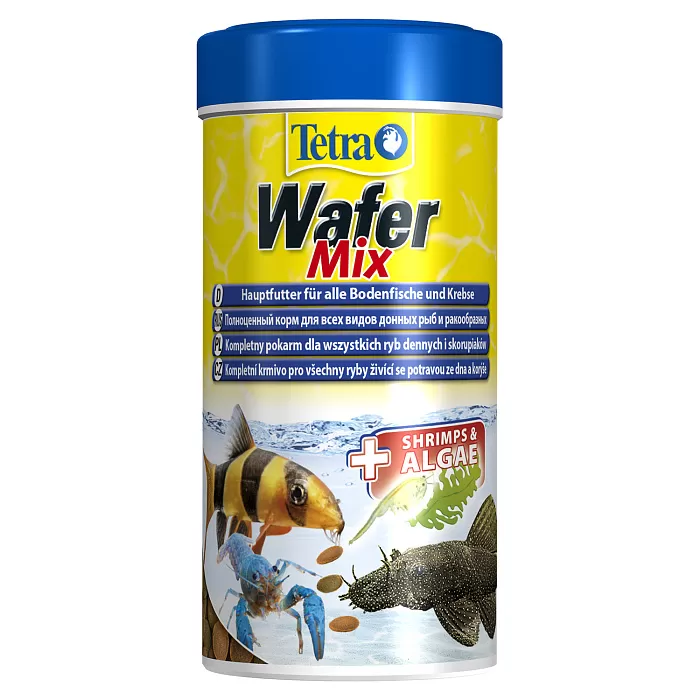  Tetra Wafer Mix, корм для донных рыб, пластики