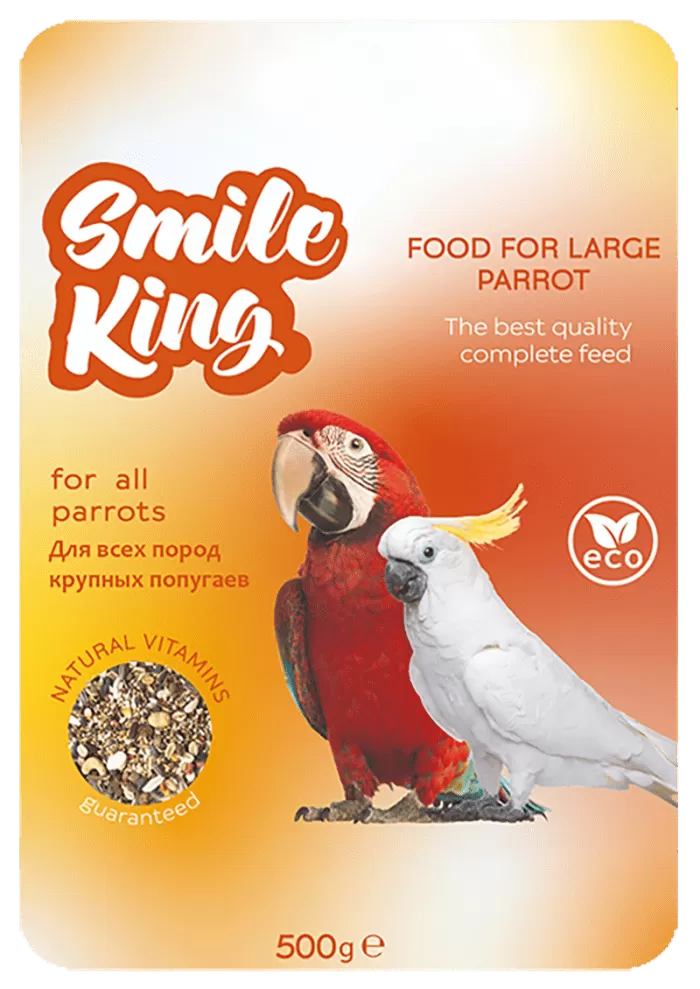  Корм Smile King для крупных попугаев