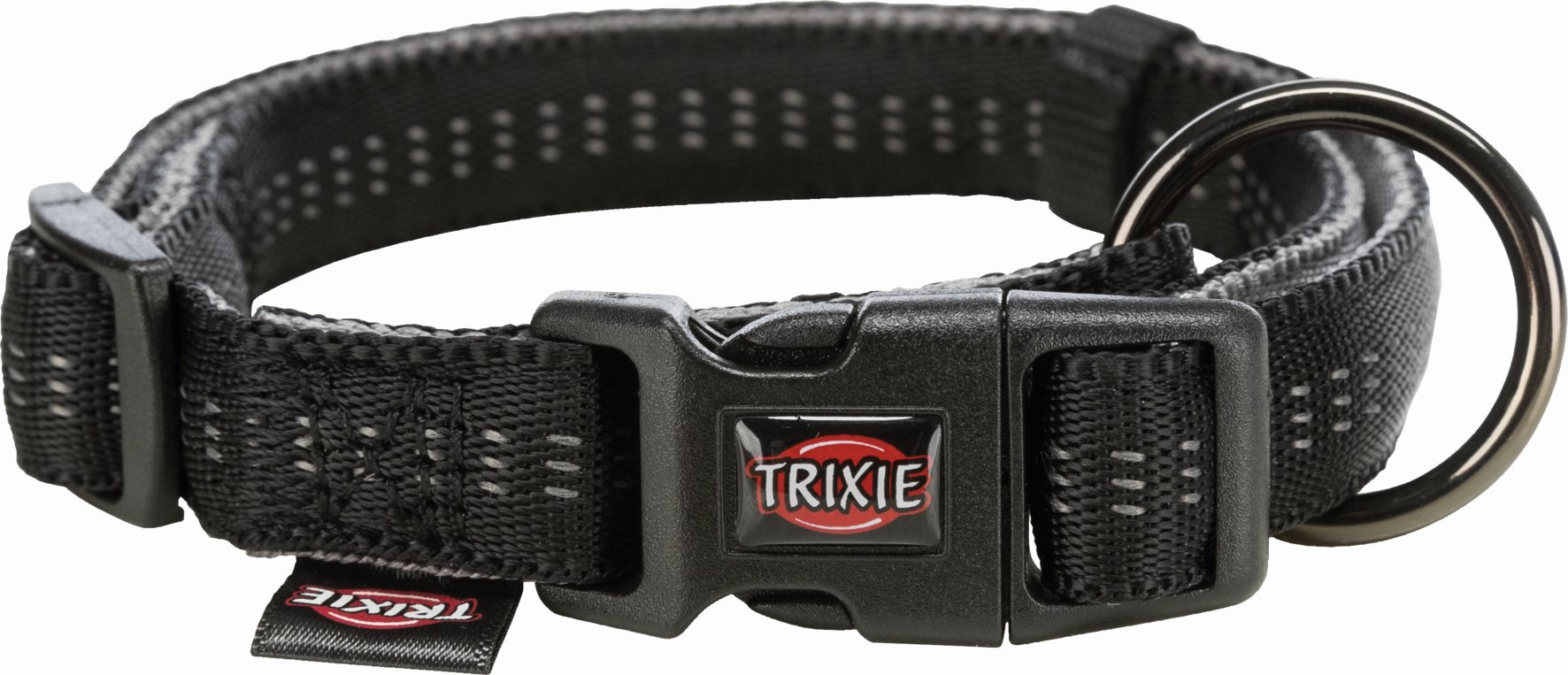  Ошейник Trixie Softline Elegance, XS-S, 25-35см, 15 мм, черный/графитовый