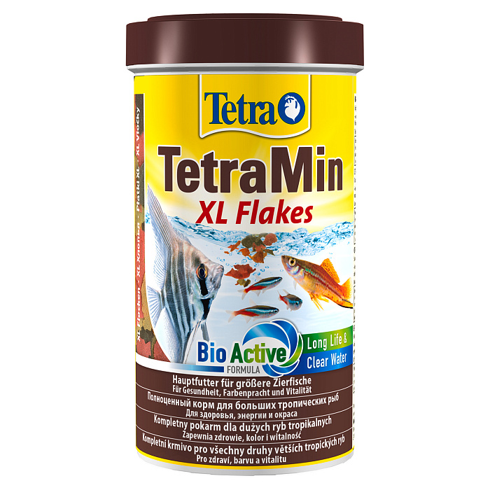 Заказать онлайн TetraMin XL корм для всех видов рыб крупные хлопья в интернет-магазине зоотоваров «Миллион друзей» с доставкой по всему Дальнему Востоку и России недорого.