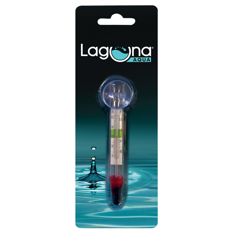  Термометр Laguna, стеклянный толстый с присоской, 12см