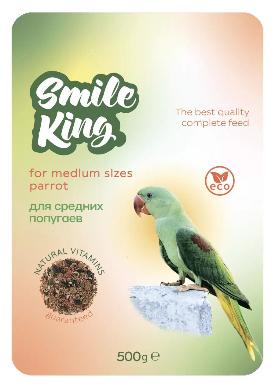  Корм Smile King для средних попугаев